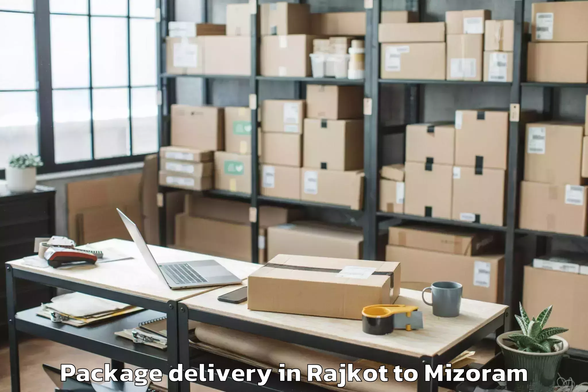 Easy Rajkot to Siaha Package Delivery Booking